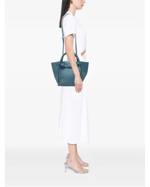 Celine Pre-Owned 2019 小粒グレインカーフスキン サッチェルバッグ - ブルー - サムネイル2