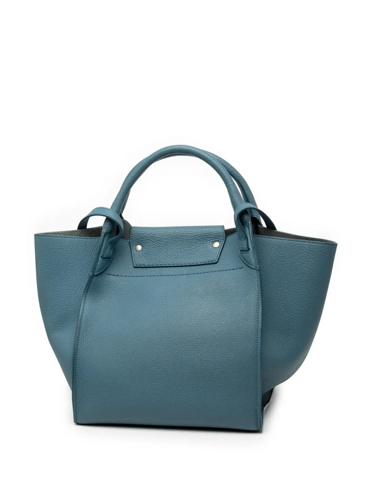 Celine Pre-Owned 2019 小粒グレインカーフスキン サッチェルバッグ - ブルー - 画像3