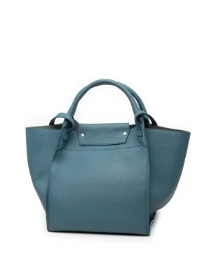Celine Pre-Owned 2019 小粒グレインカーフスキン サッチェルバッグ - ブルー - サムネイル3