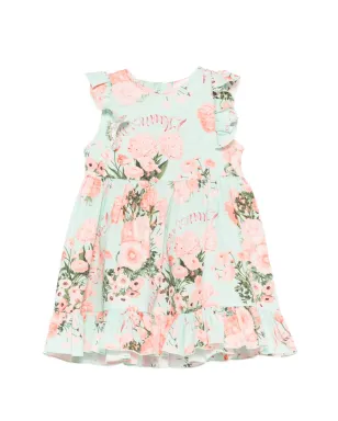 Miss Blumarine フリル花柄ドレス - サムネイル1