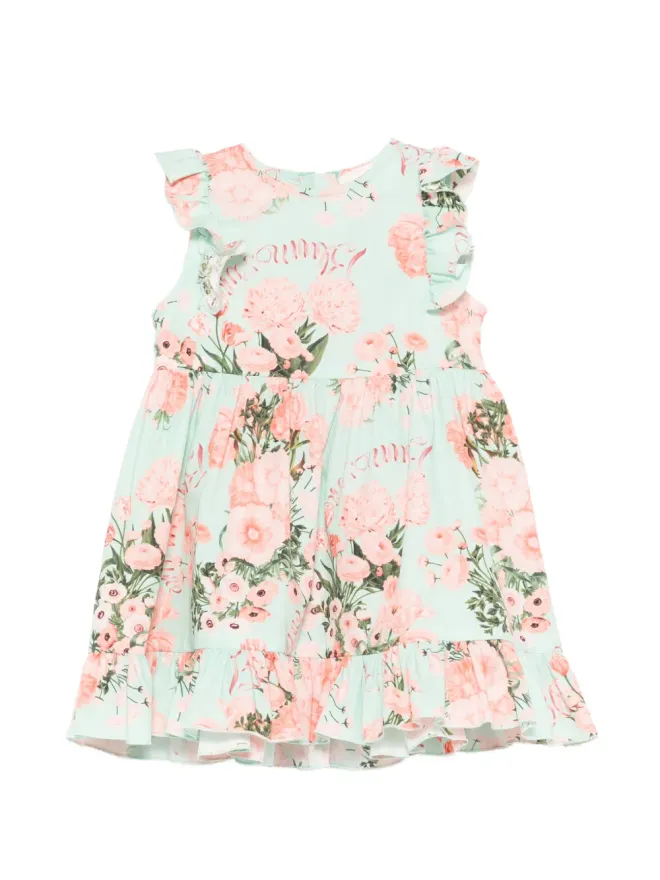 Miss Blumarine Miss Blumarine フリル花柄ドレスの商品画像