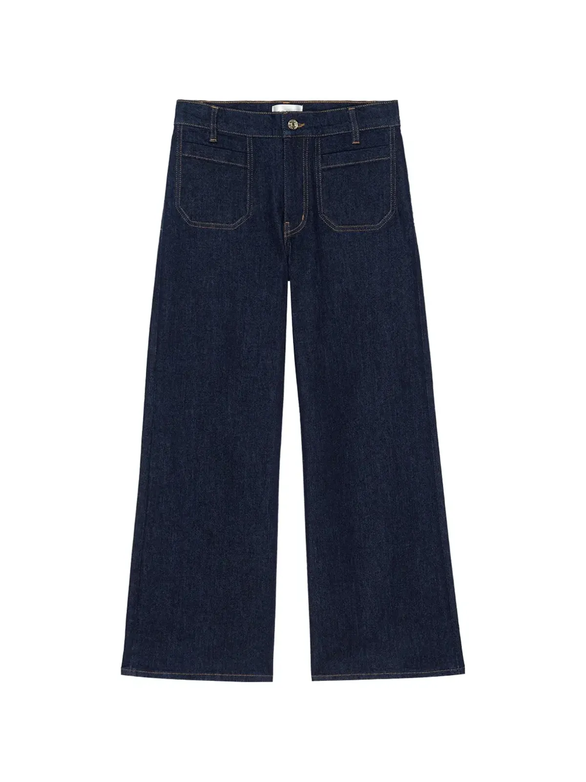 FRAME Le Slim Palazzo Modernist Pocket デニムジーンズ - 画像1
