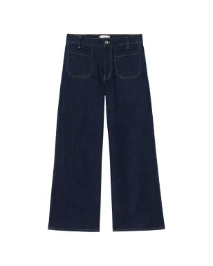FRAME Le Slim Palazzo Modernist Pocket デニムジーンズ - サムネイル1