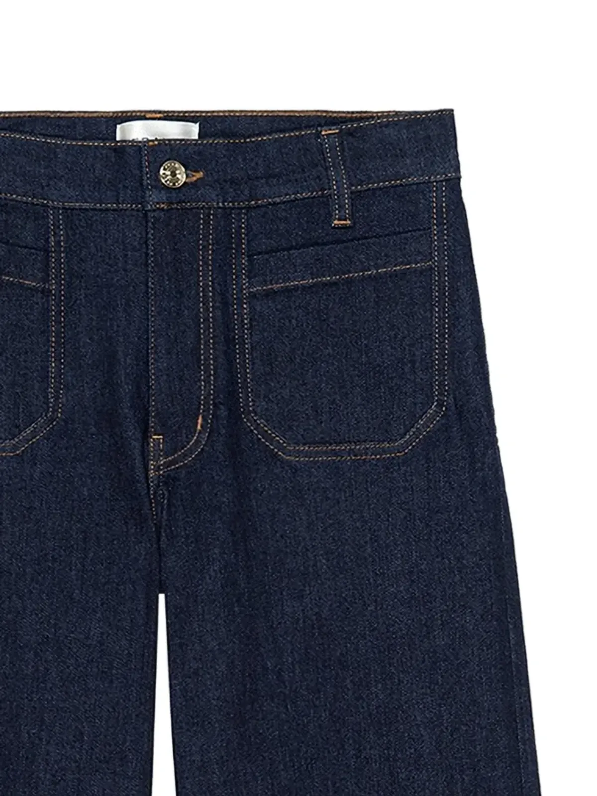 FRAME Le Slim Palazzo Modernist Pocket デニムジーンズ - 画像2