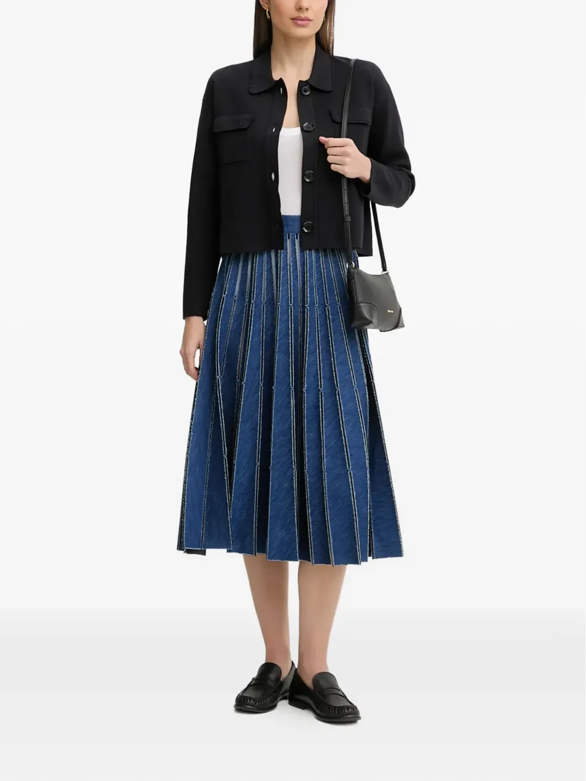 Pedro Del Hierro ポケットボタン付きクロップドジャケット - 画像2