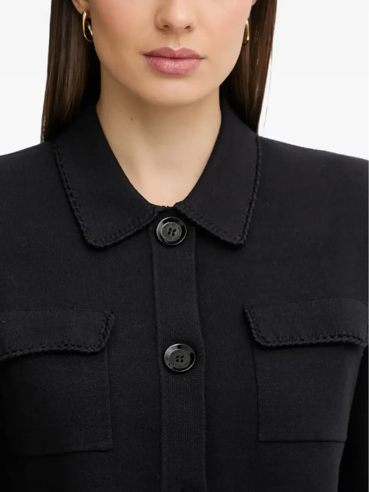 Pedro Del Hierro ポケットボタン付きクロップドジャケット - 画像4