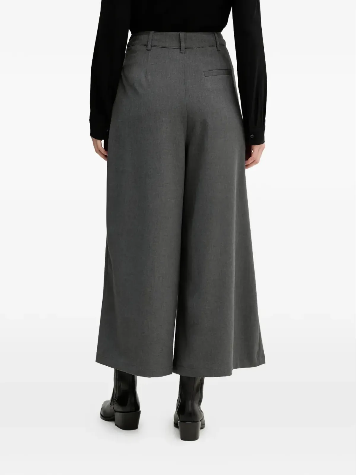 Pedro Del Hierro プリーツ入りワイドパンツ - グレー - 画像3
