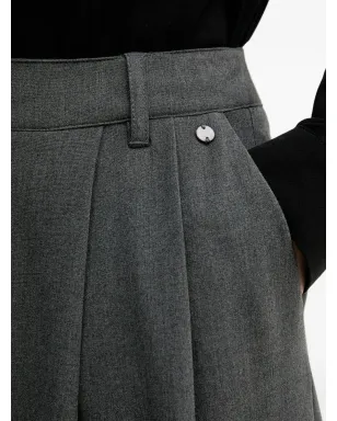 Pedro Del Hierro プリーツ入りワイドパンツ - グレー - サムネイル4