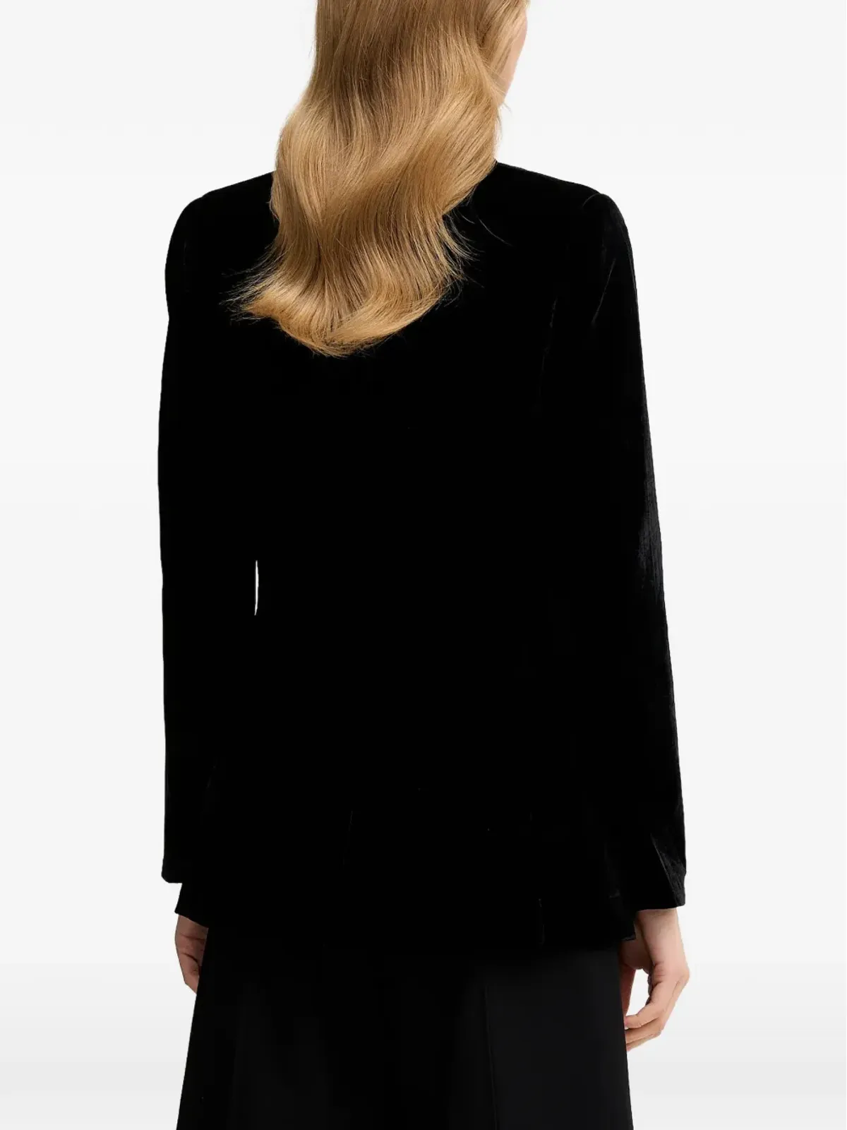 Pedro Del Hierro ベルベットカラー ブレザー ブラック - 画像3