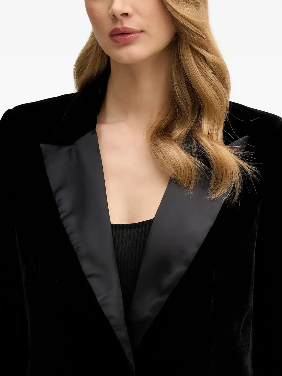 Pedro Del Hierro ベルベットカラー ブレザー ブラック - 画像4
