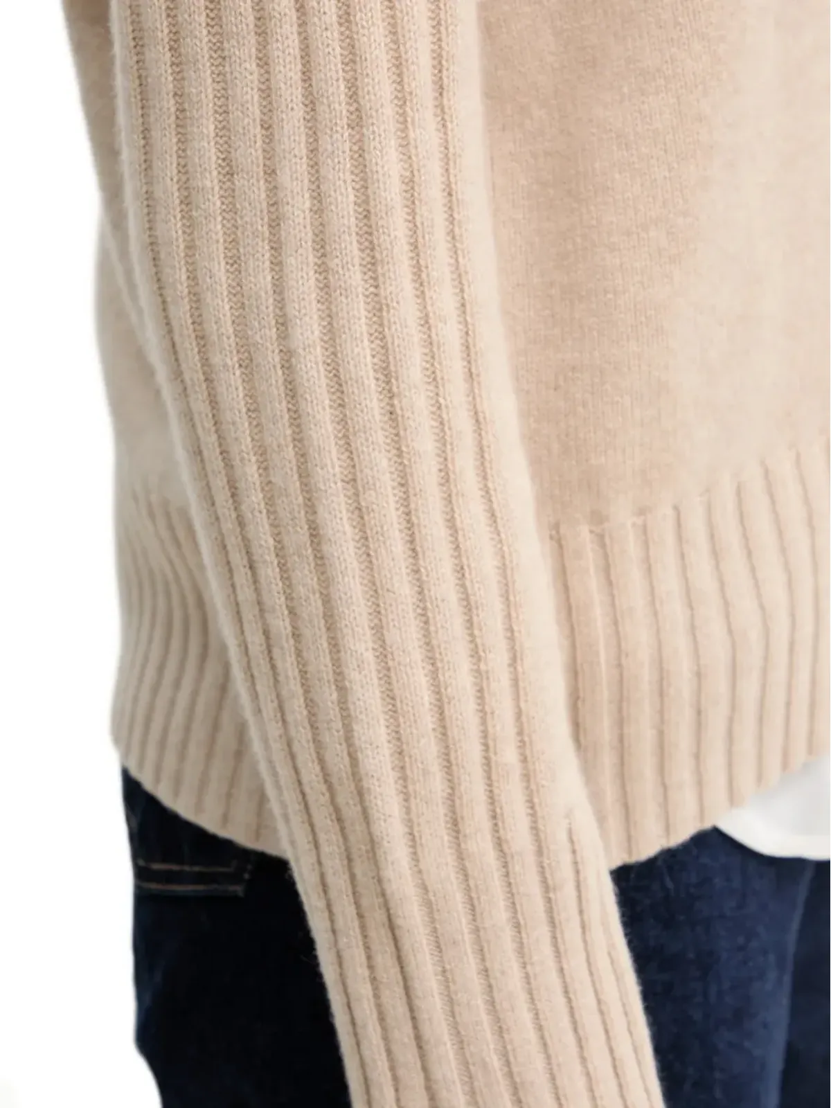 Benetton リブ編みカシミヤセーター - 画像5