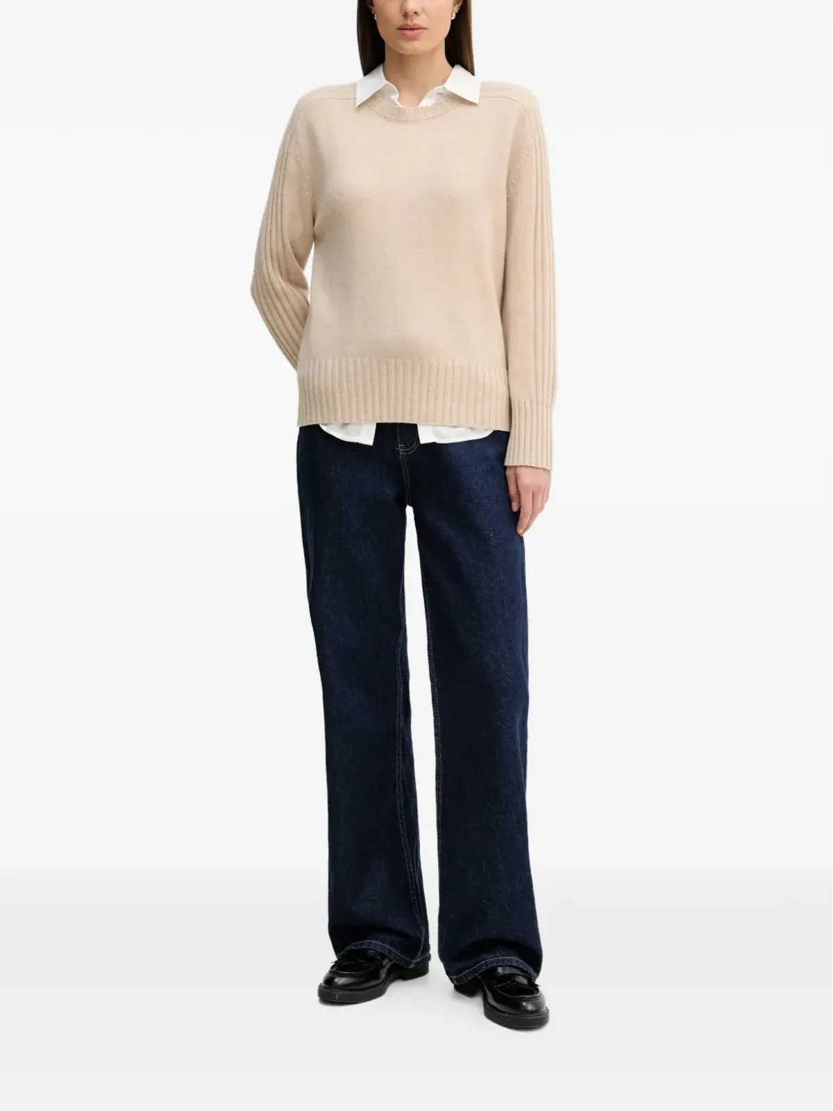 Benetton リブ編みカシミヤセーター - 画像2