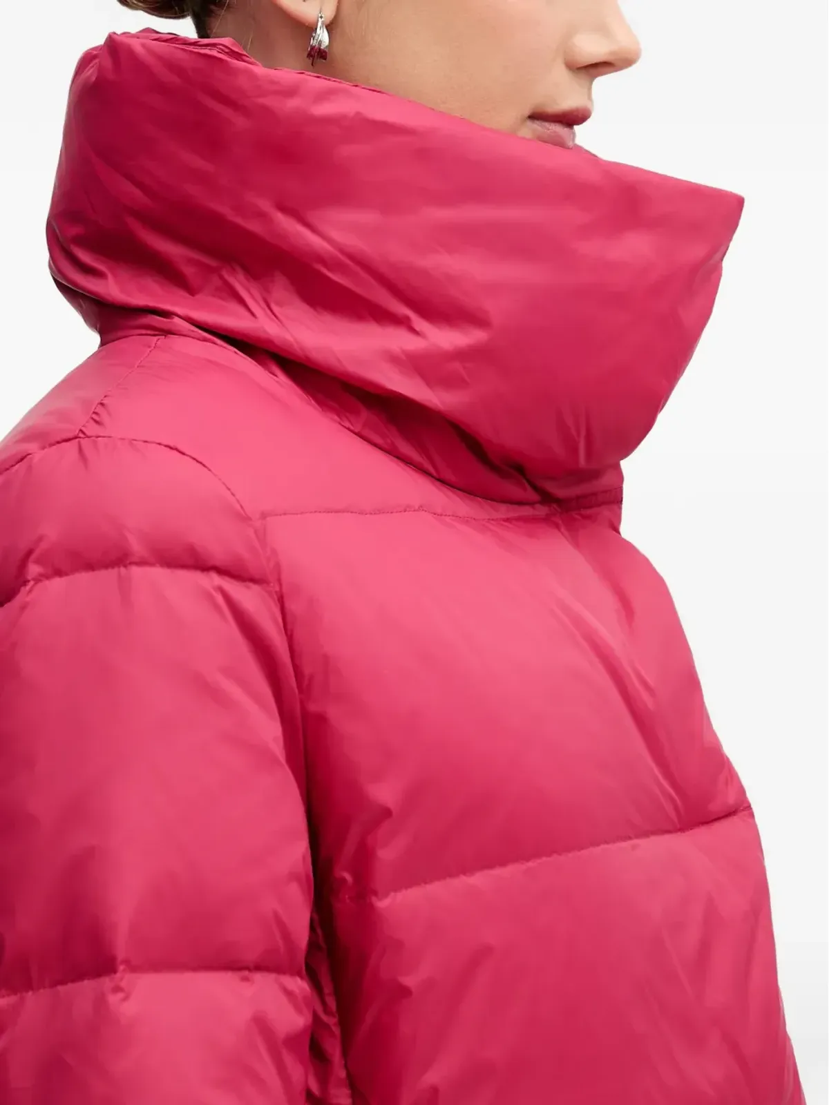 Benetton キルテッド・ファネルネック ジャケット - 画像4
