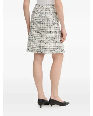 LUISA SPAGNOLI Tribunalボタン付きツイードスカート - サムネイル3