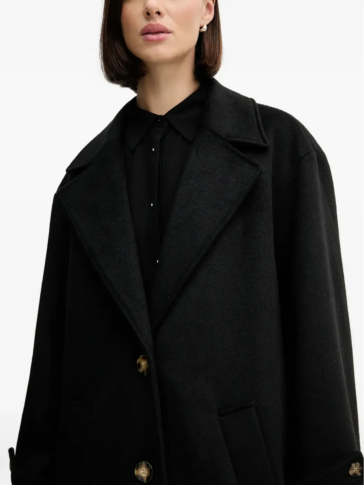 Pedro Del Hierro ボタン留めコート - 画像4