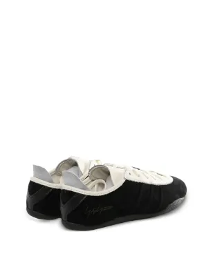 Y-3 signature leather sneakers - Black - サムネイル3
