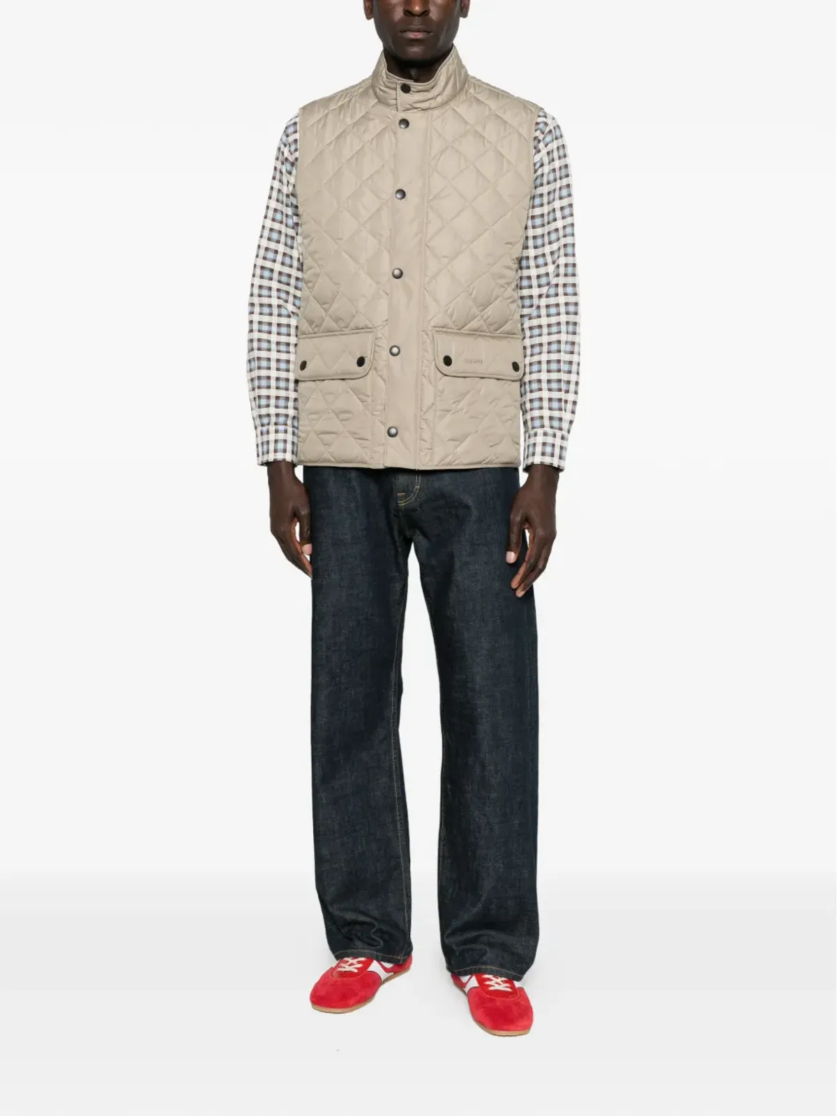 Barbour Lowerdale キルテッド ポケットジレ - 画像2