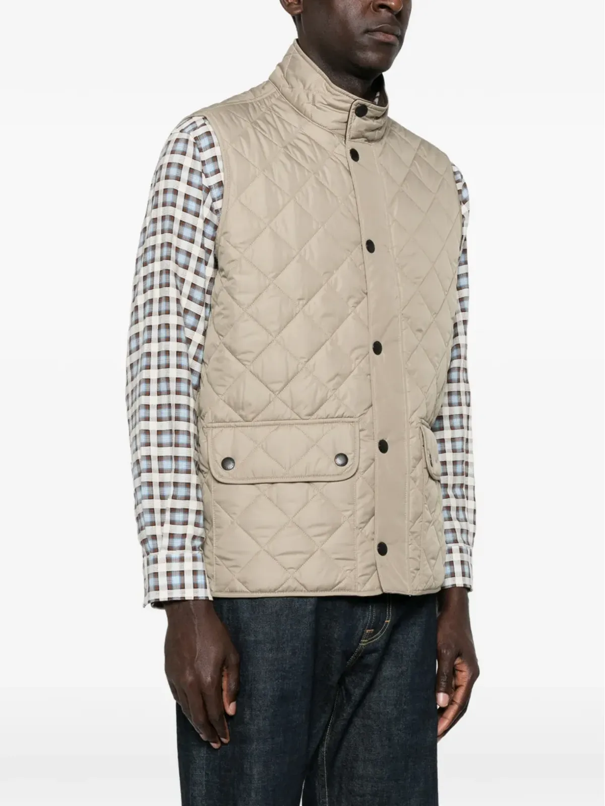 Barbour Lowerdale キルテッド ポケットジレ - 画像3