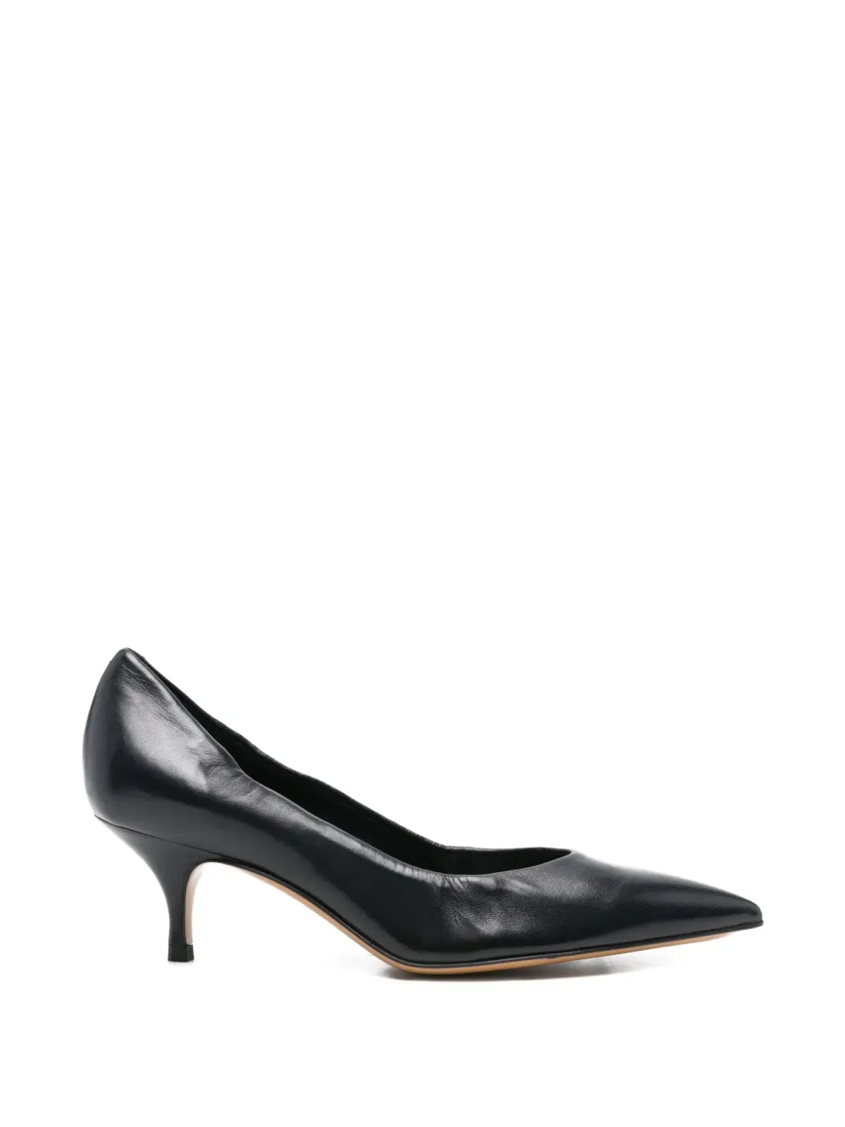 GUGLIELMO ROTTA Azelie pointed leather pumps - Blue - 画像1