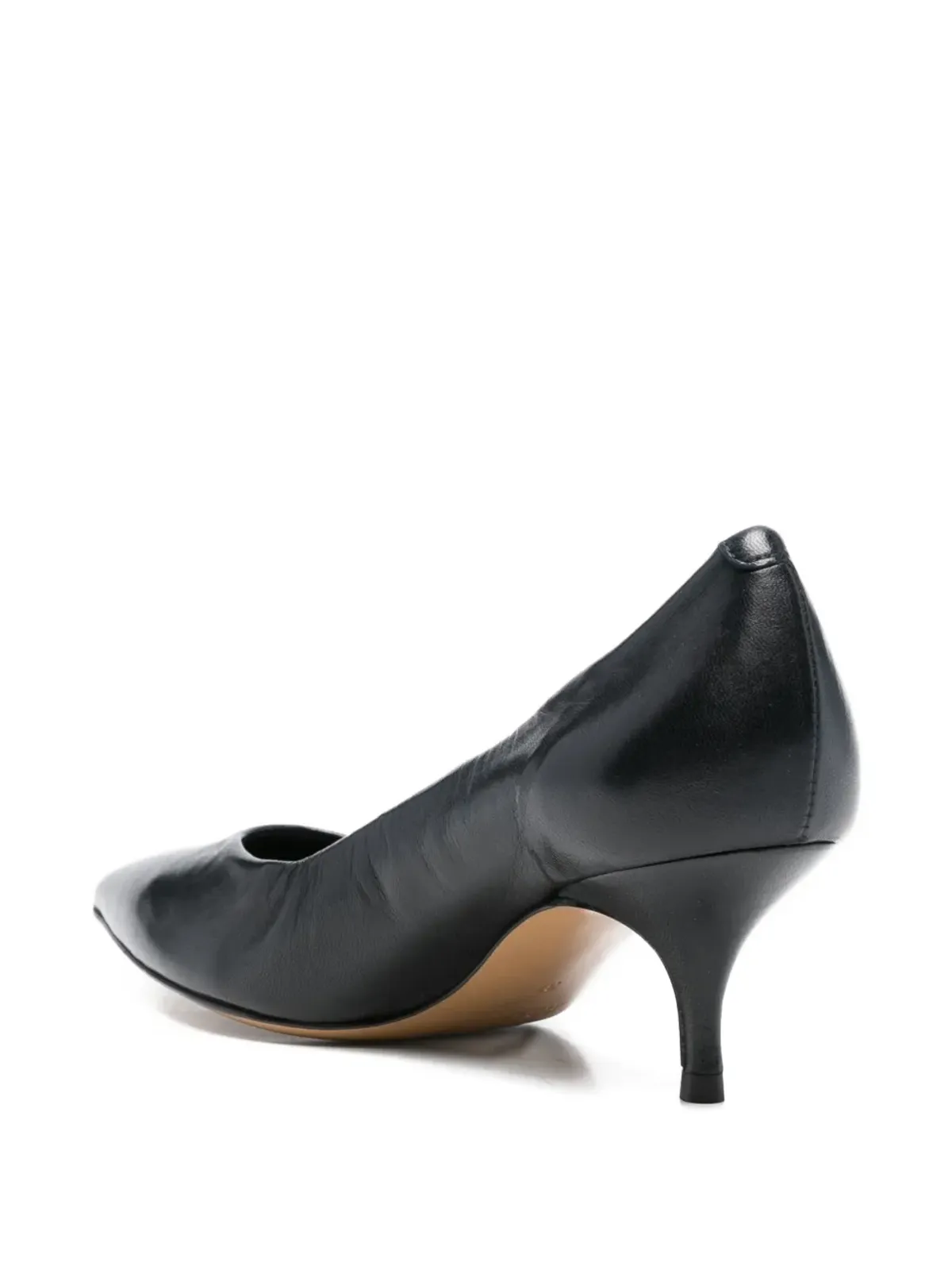 GUGLIELMO ROTTA Azelie pointed leather pumps - Blue - 画像3