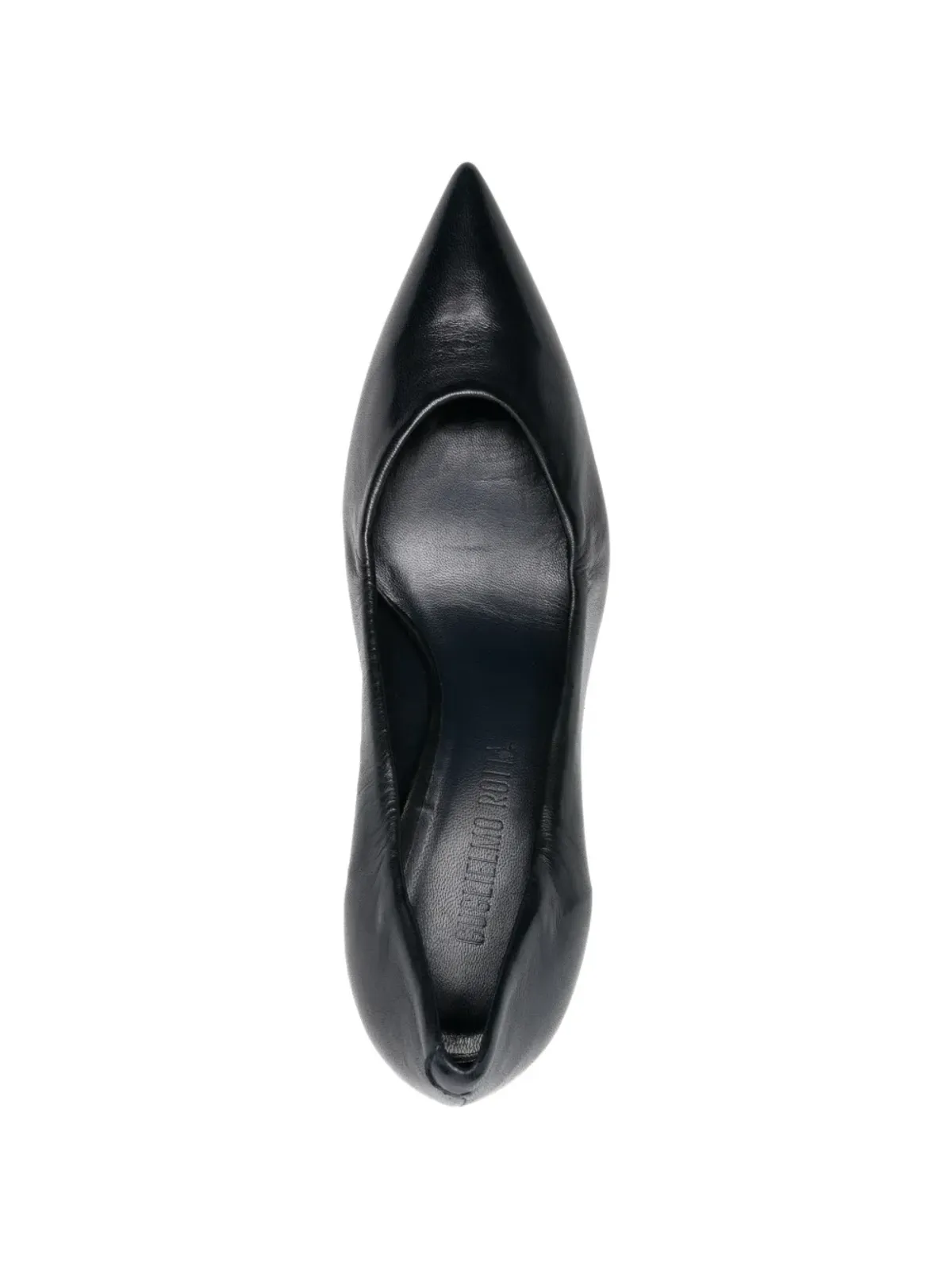 GUGLIELMO ROTTA Azelie pointed leather pumps - Blue - 画像4