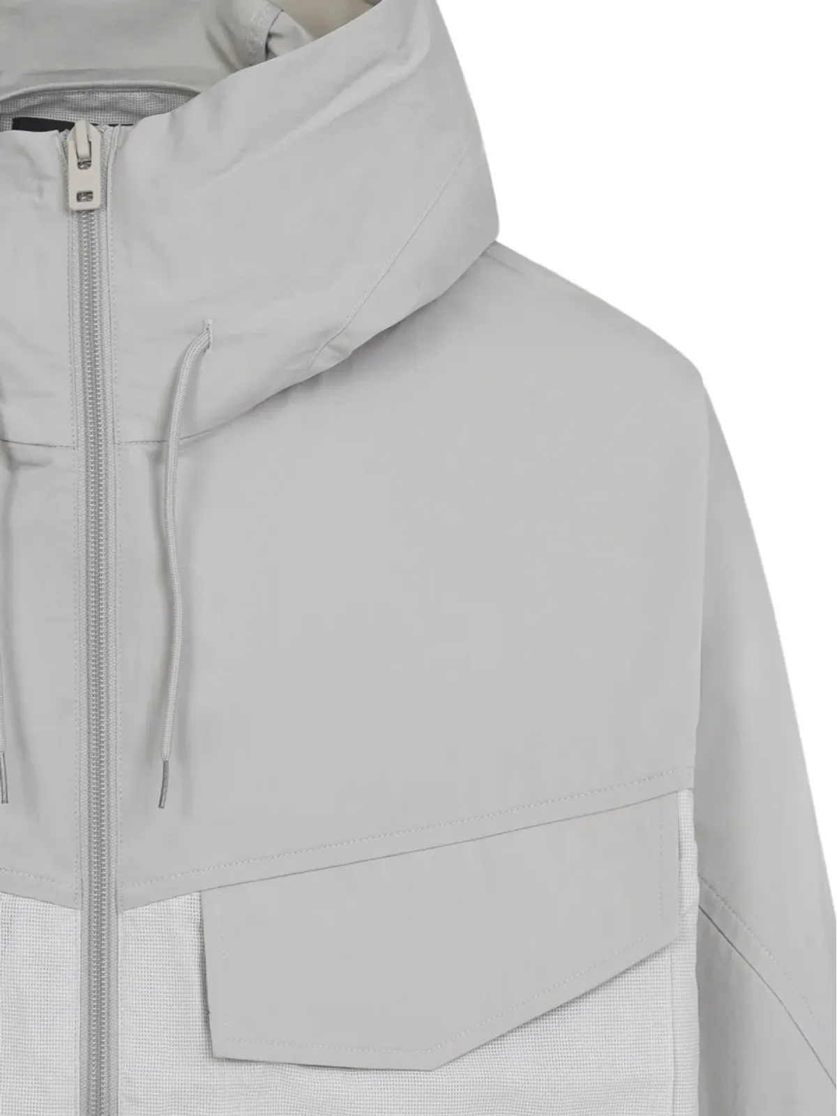Y-3 パネル入りフード付きジャケット ブラウン - 画像4