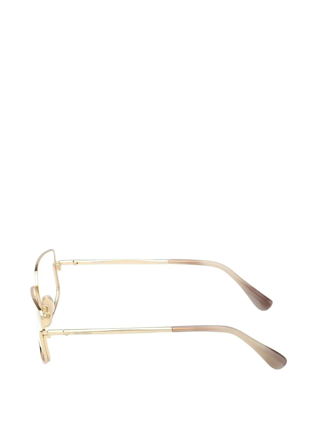 Max Mara Eyewear 矩形メタル眼鏡 - 画像3