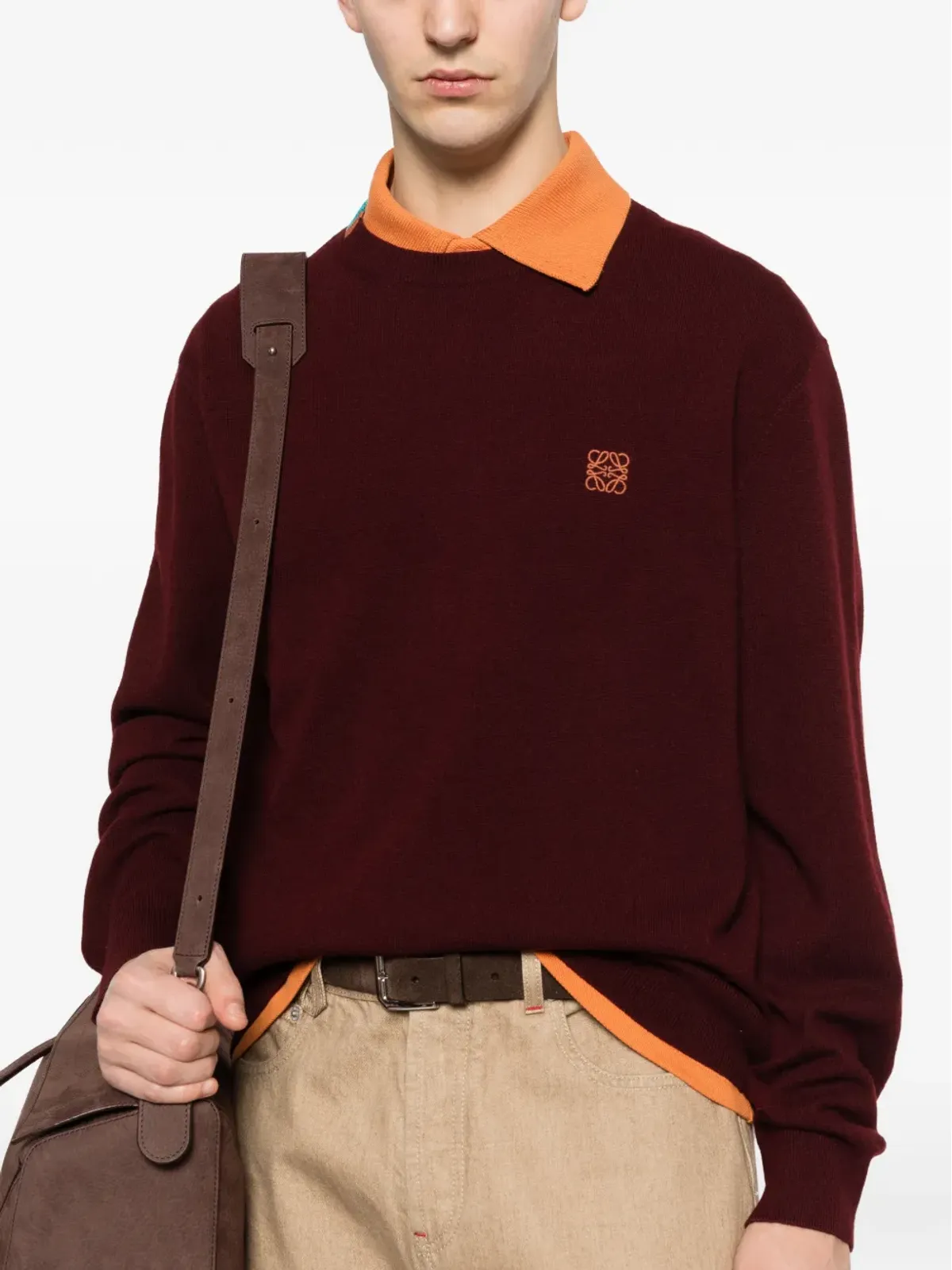 LOEWE ロゴ クルーネック セーター - 画像5