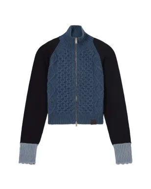 Stella McCartney ケーブルニットカーディガン ブルー - サムネイル1