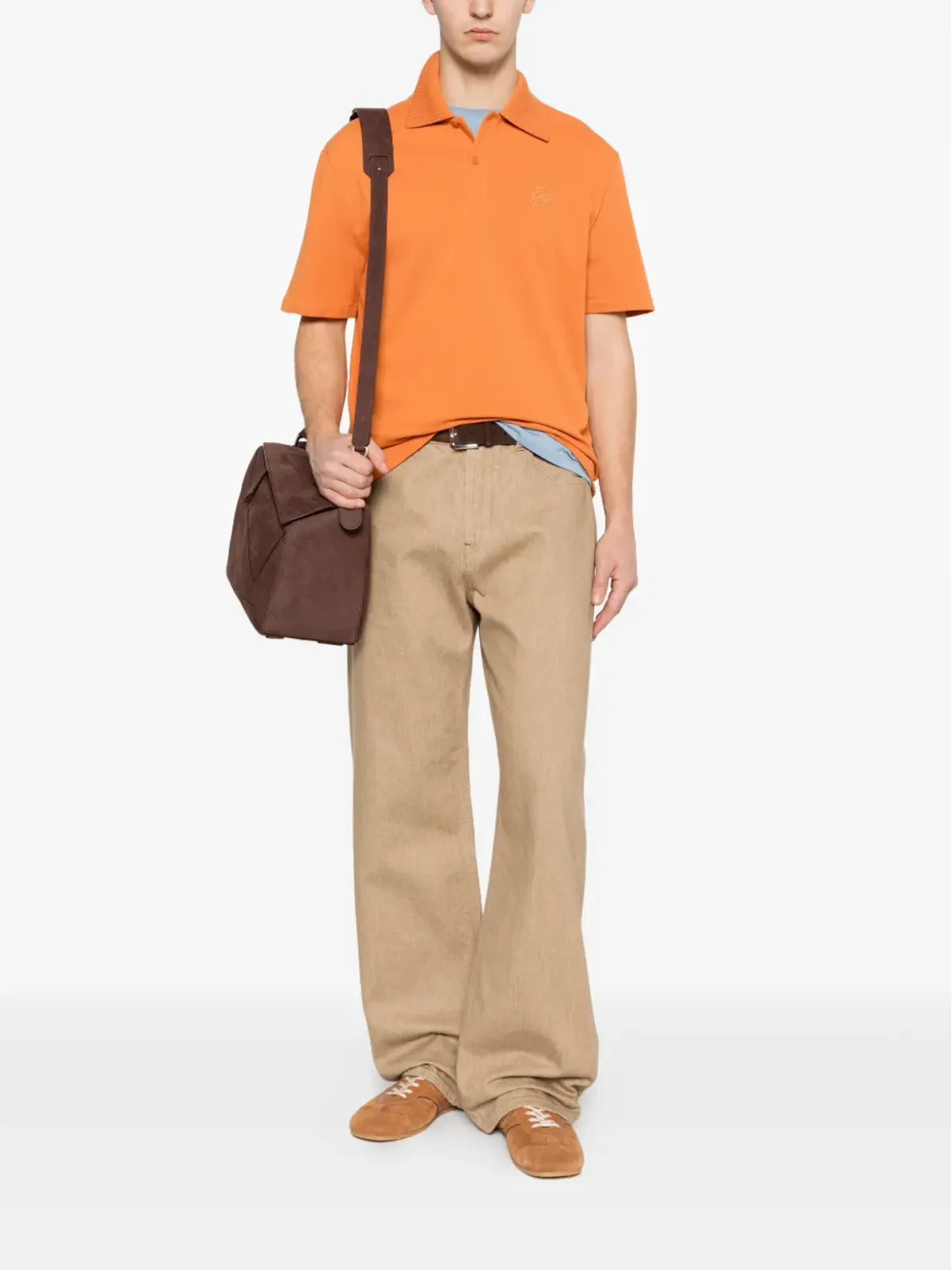 LOEWE logo-motif polo shirt - Orange - 画像2