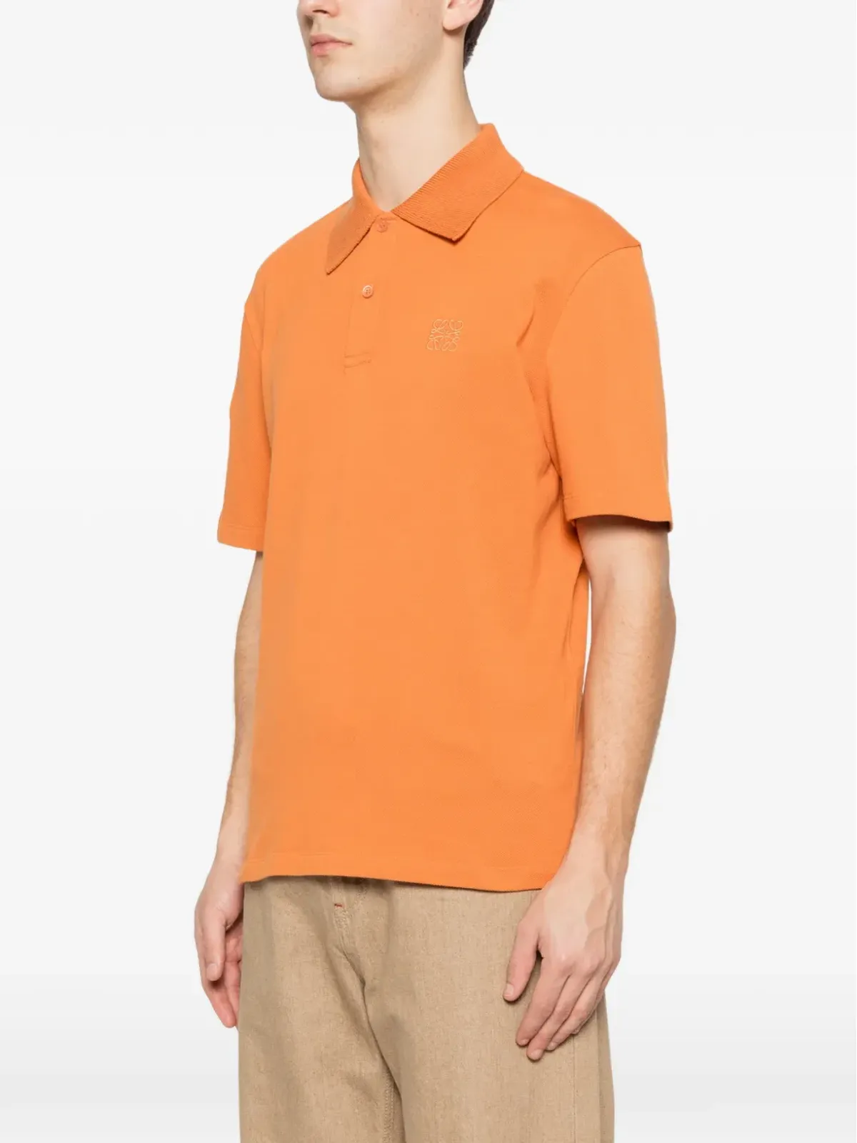 LOEWE logo-motif polo shirt - Orange - 画像3