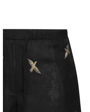 Baziszt コロンバス刺繍ドローコードショーツ - サムネイル2