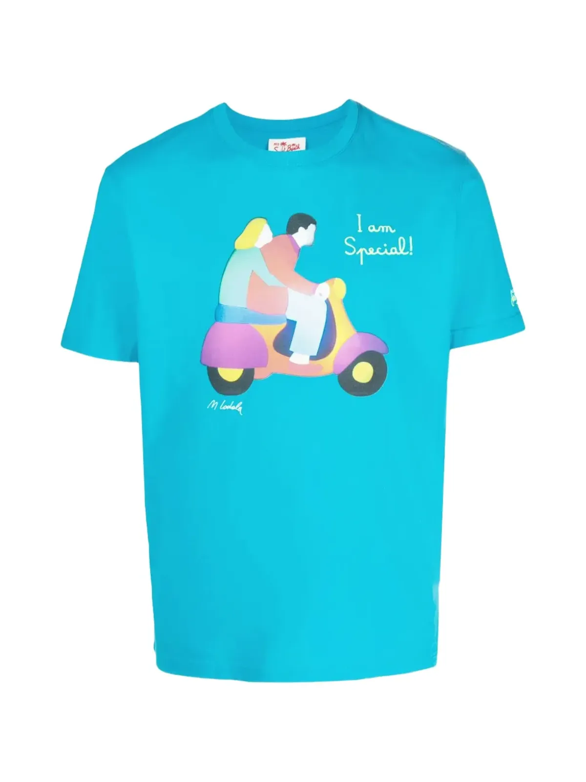 MC2 Saint Barth グラフィックプリント クルーネックTシャツ - ブルー - 画像1