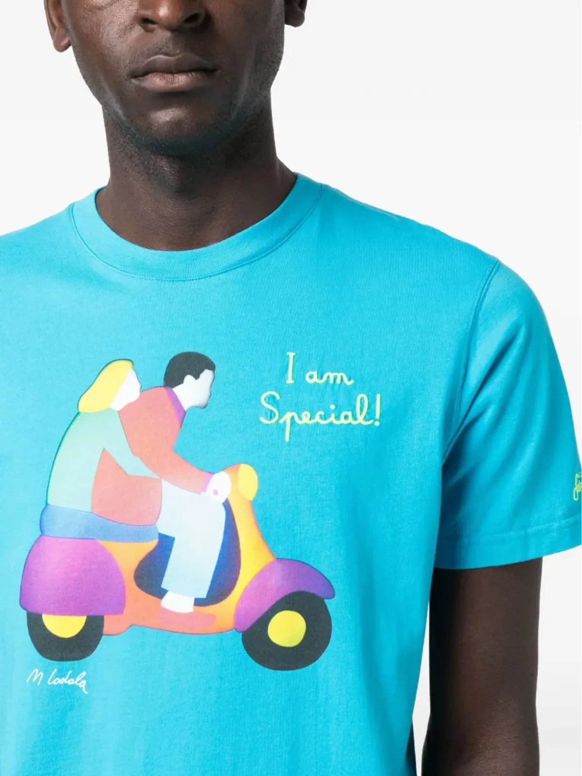 MC2 Saint Barth グラフィックプリント クルーネックTシャツ - ブルー - 画像5