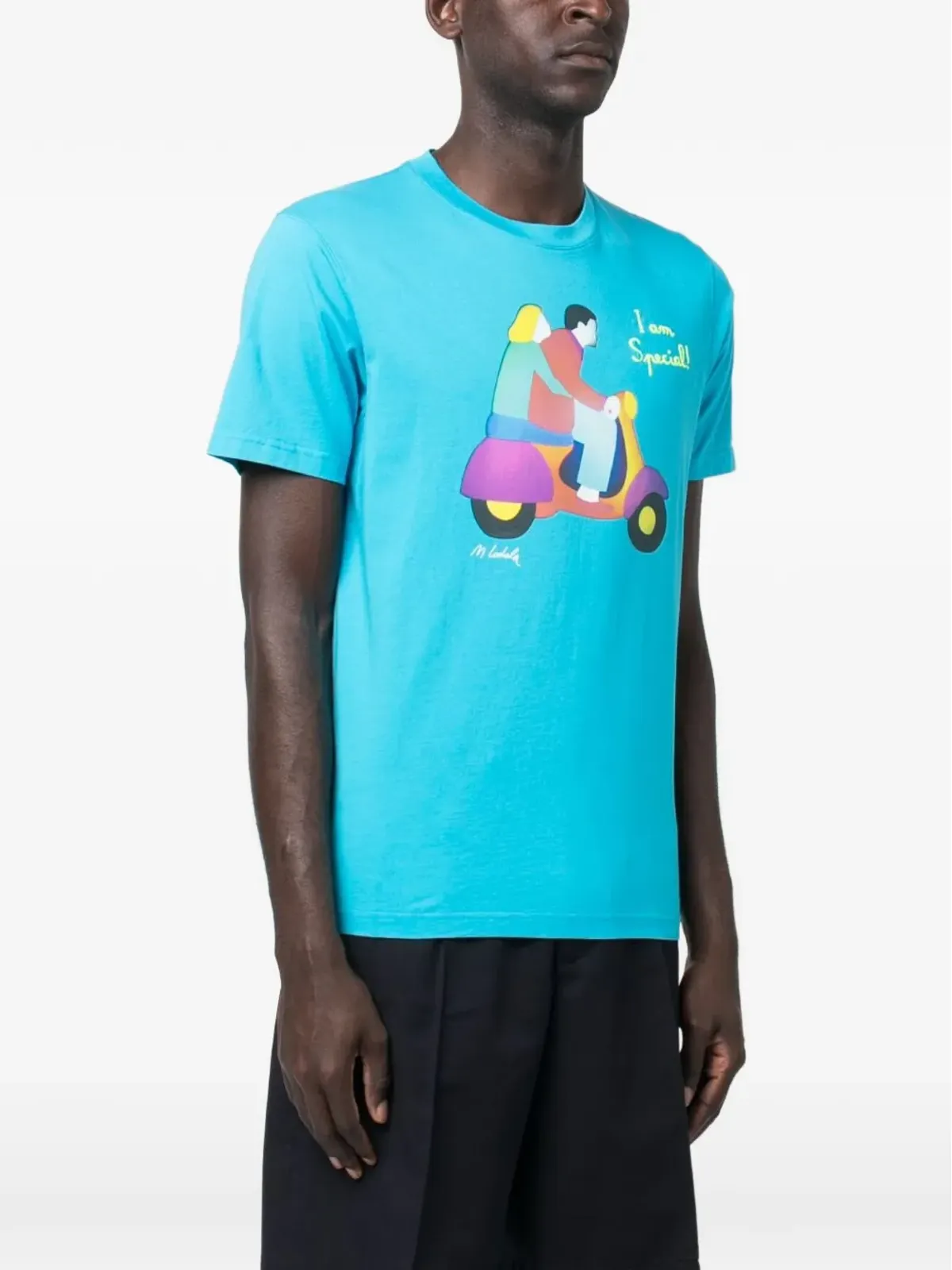 MC2 Saint Barth グラフィックプリント クルーネックTシャツ - ブルー - 画像3
