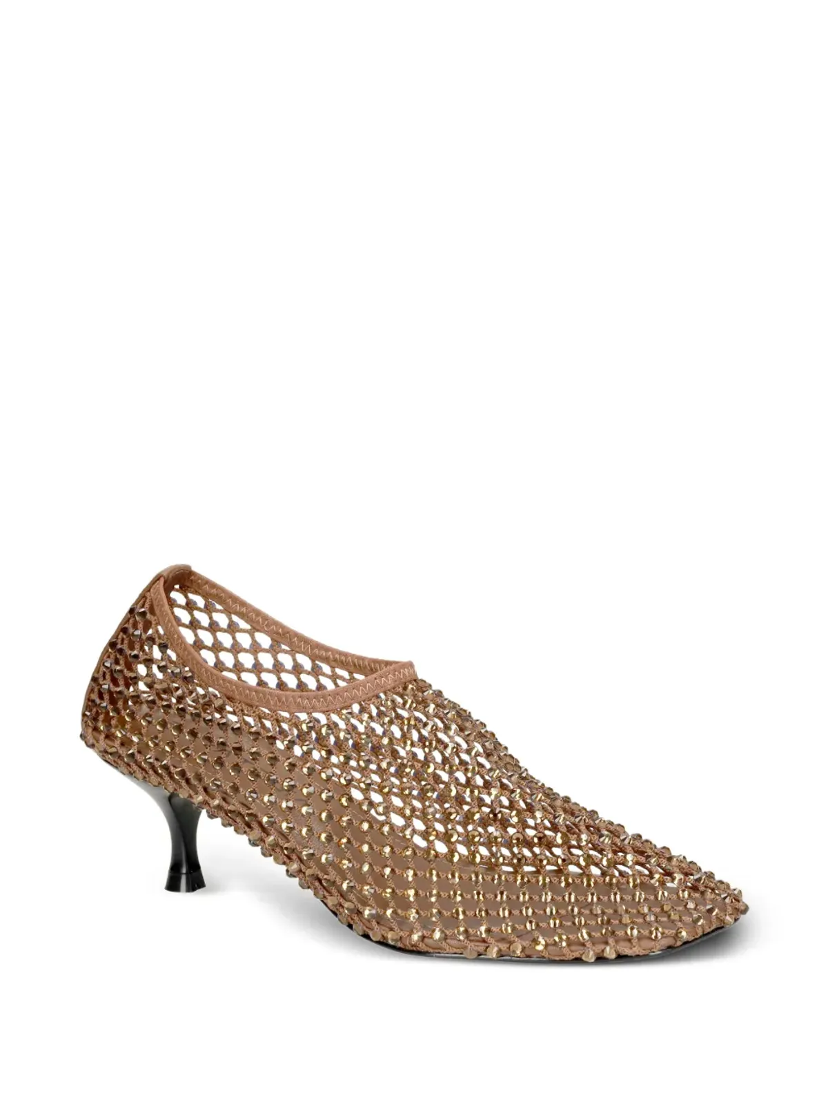 strategia shoes ジュエルズ メッシュパンプス ブラウン - 画像2