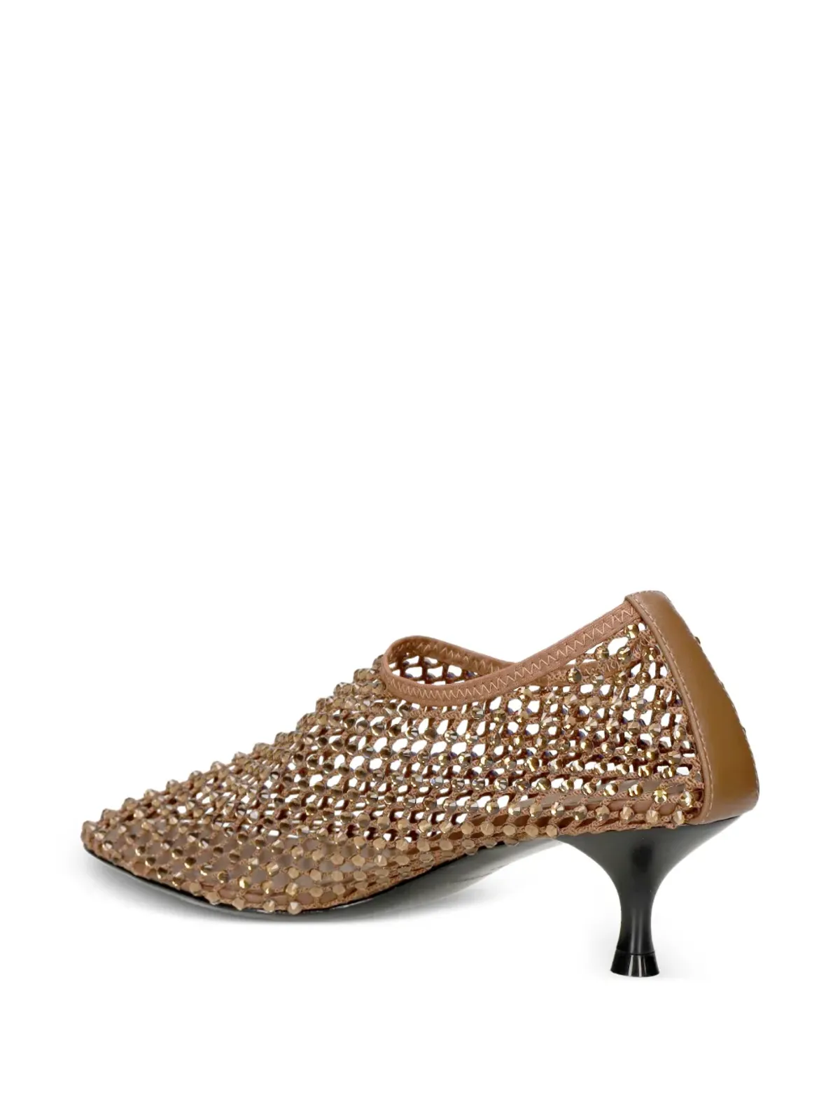 strategia shoes ジュエルズ メッシュパンプス ブラウン - 画像3