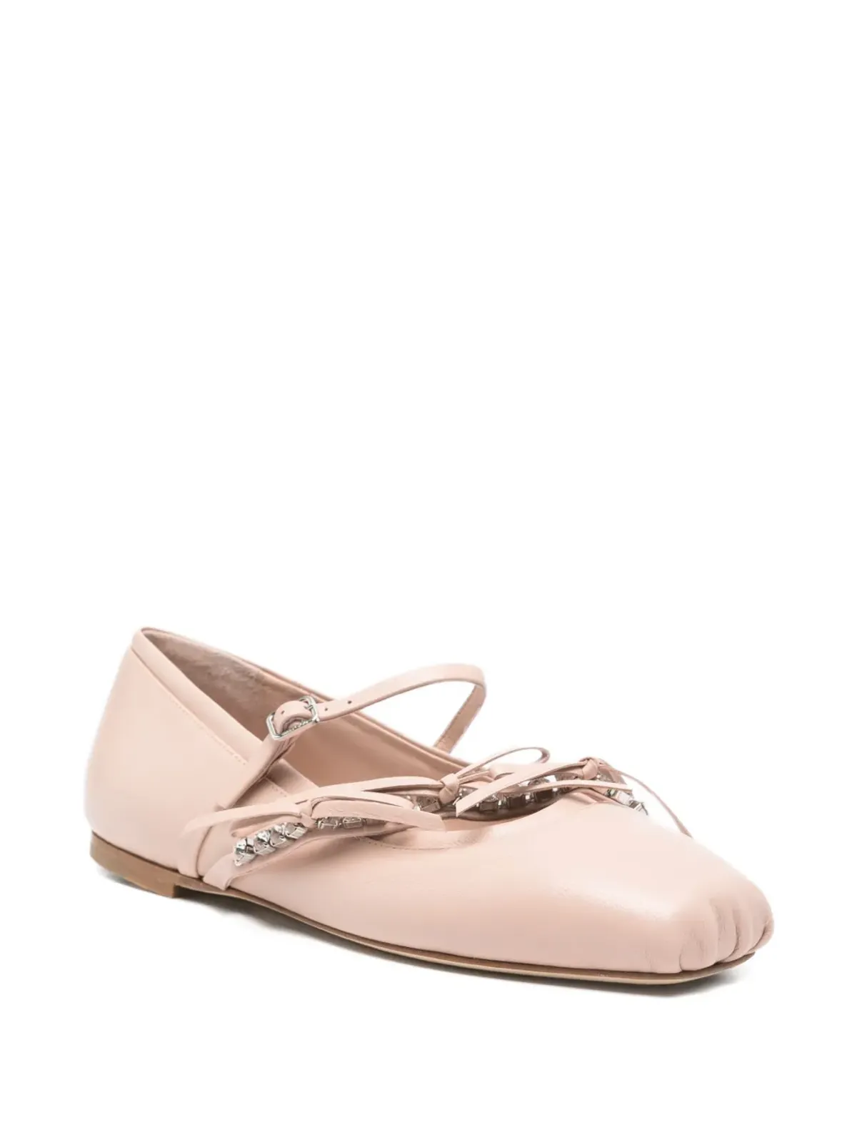Jimmy Choo リリ エンブリッシュド・ストラップ バレエフラット - 画像2