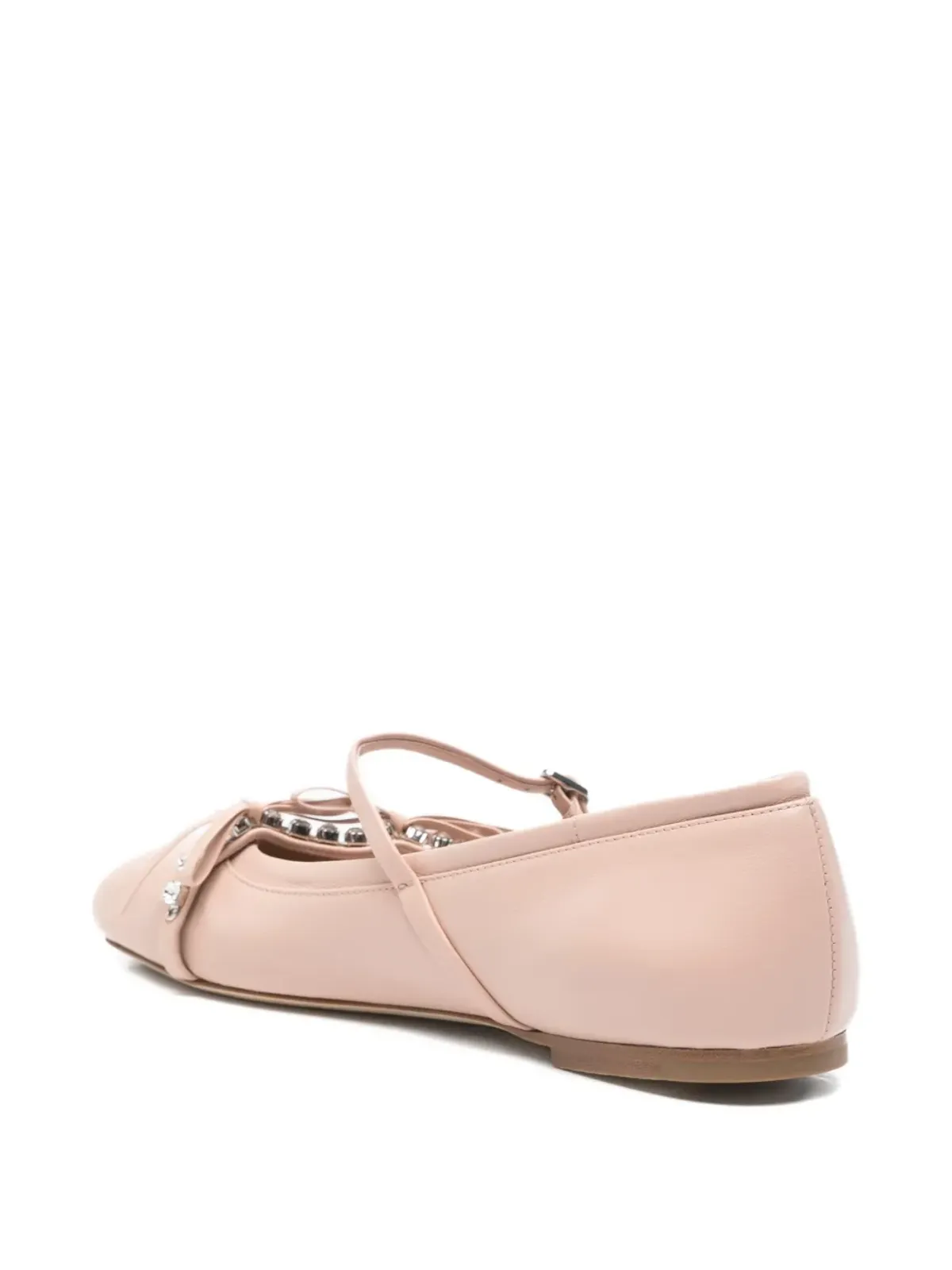 Jimmy Choo リリ エンブリッシュド・ストラップ バレエフラット - 画像3