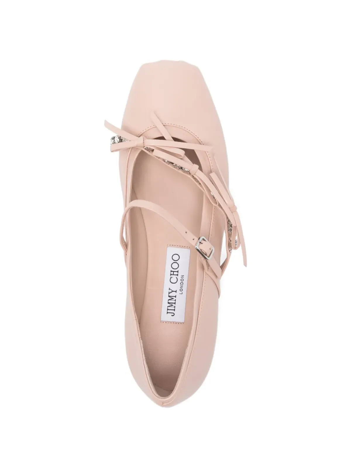 Jimmy Choo リリ エンブリッシュド・ストラップ バレエフラット - 画像4