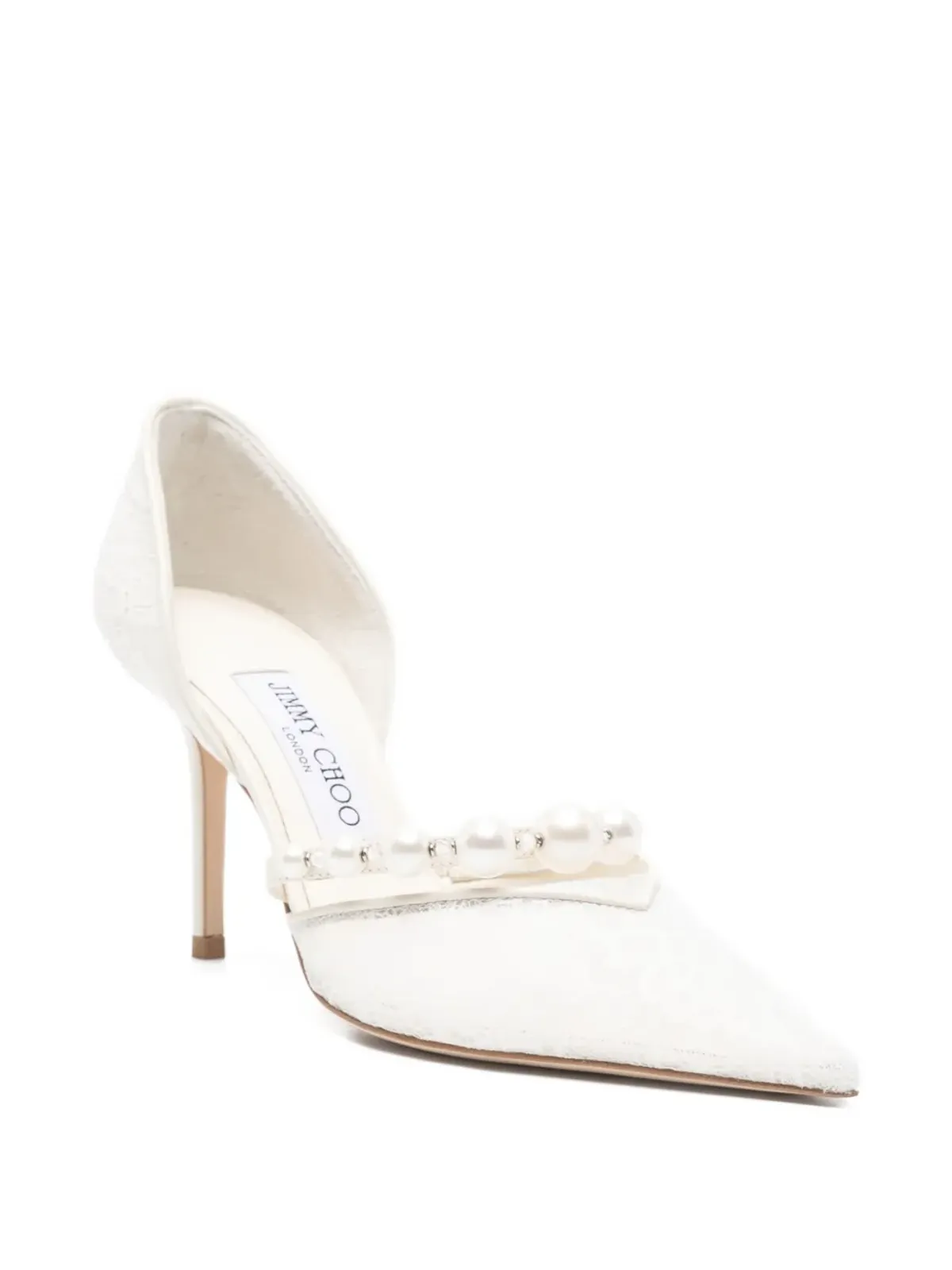 Jimmy Choo Aurelie pearl-lace pumps - 画像2