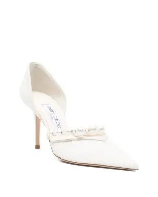 Jimmy Choo Aurelie pearl-lace pumps - サムネイル2