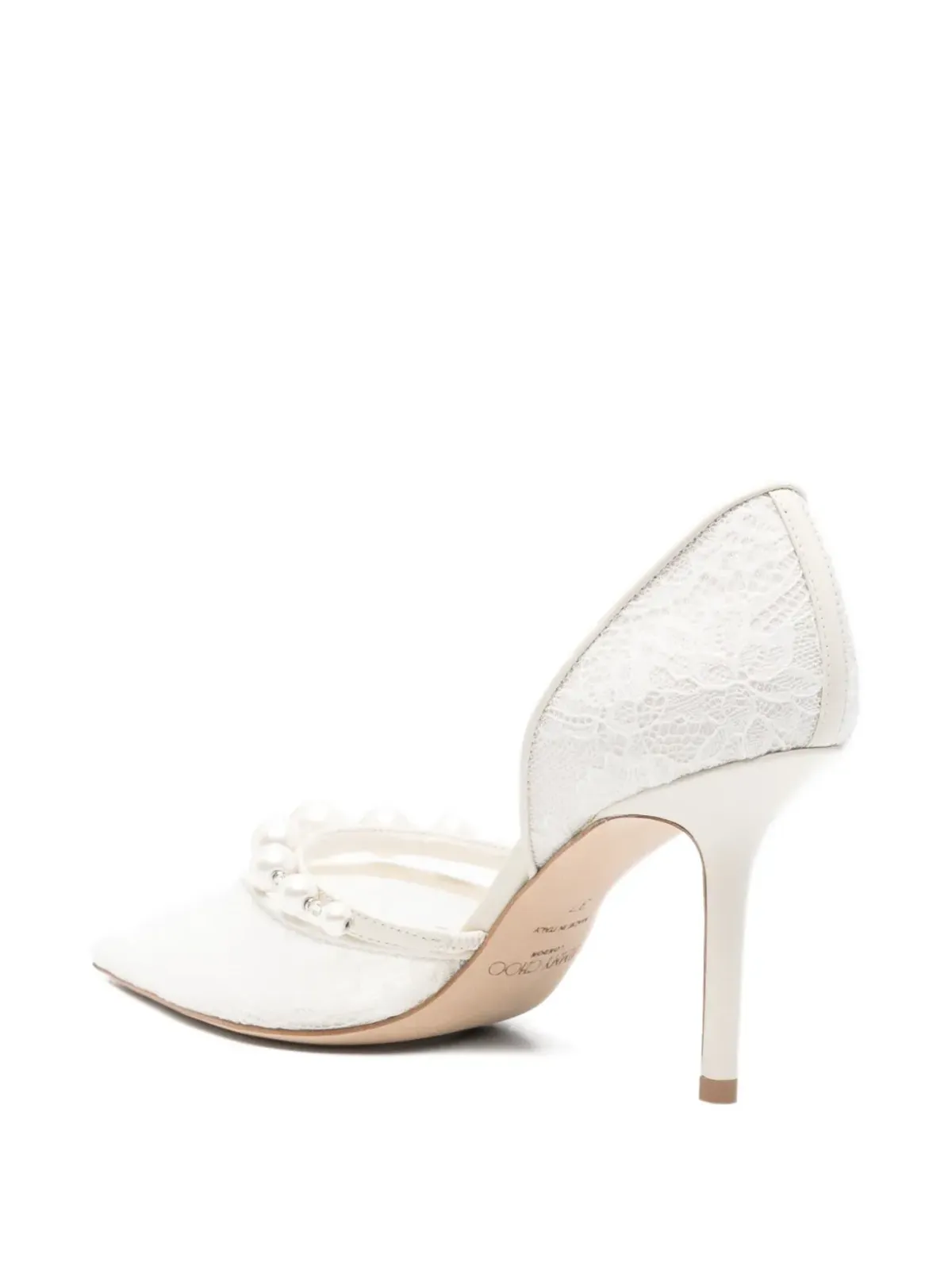 Jimmy Choo Aurelie pearl-lace pumps - 画像3
