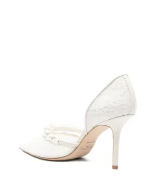 Jimmy Choo Aurelie pearl-lace pumps - サムネイル3