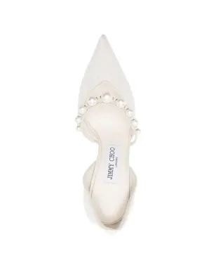 Jimmy Choo Aurelie pearl-lace pumps - サムネイル4