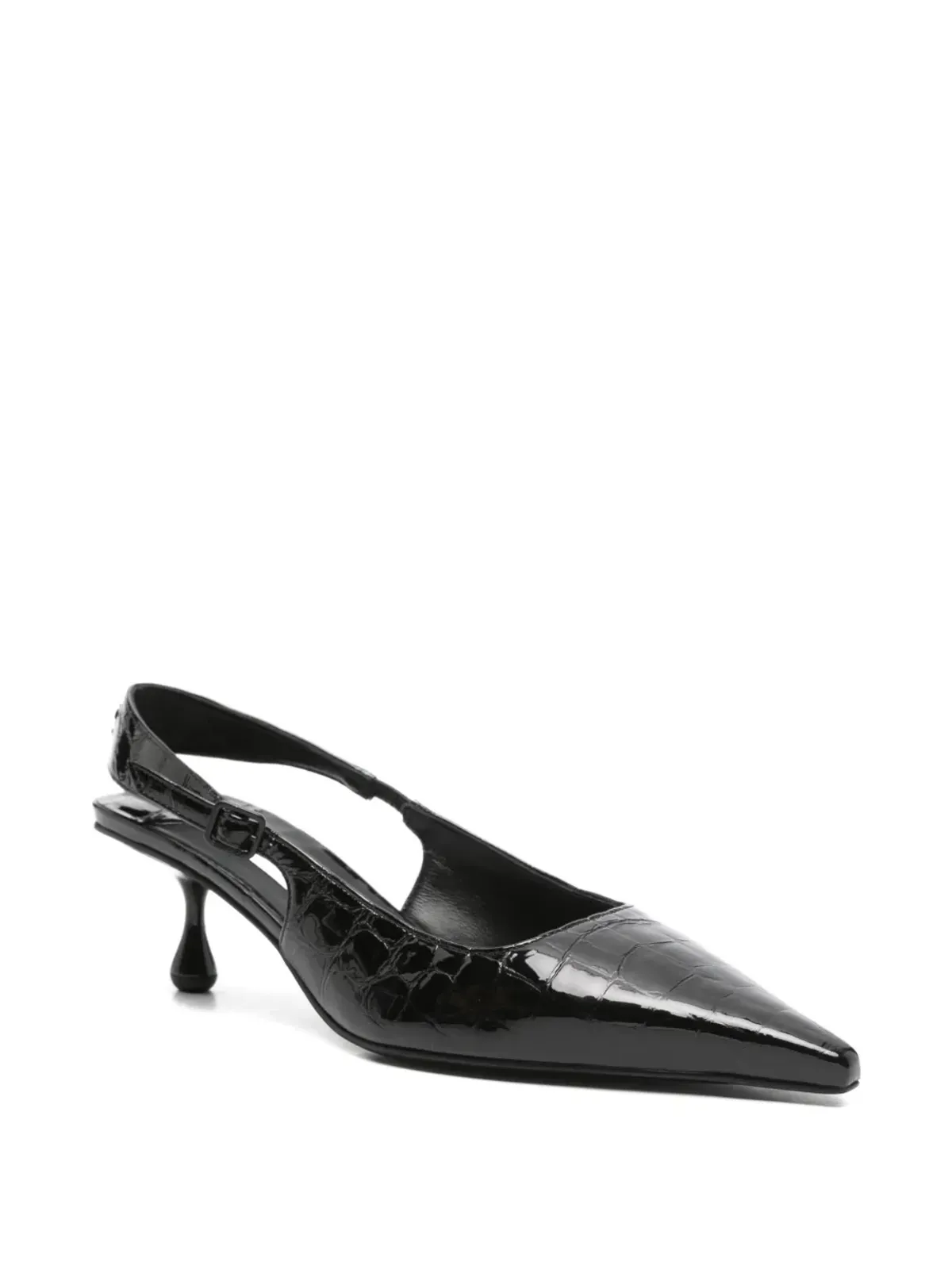 Jimmy Choo Amel ポインテッドトゥ クロコエフェクト スリングバック パンプス - 画像2