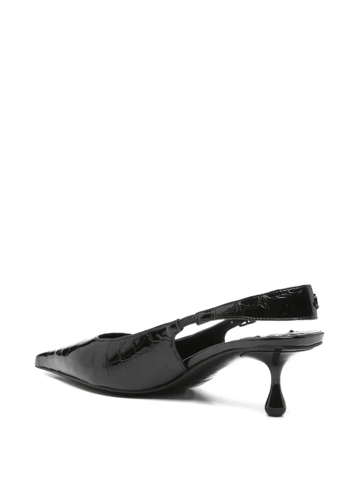 Jimmy Choo Amel ポインテッドトゥ クロコエフェクト スリングバック パンプス - 画像3