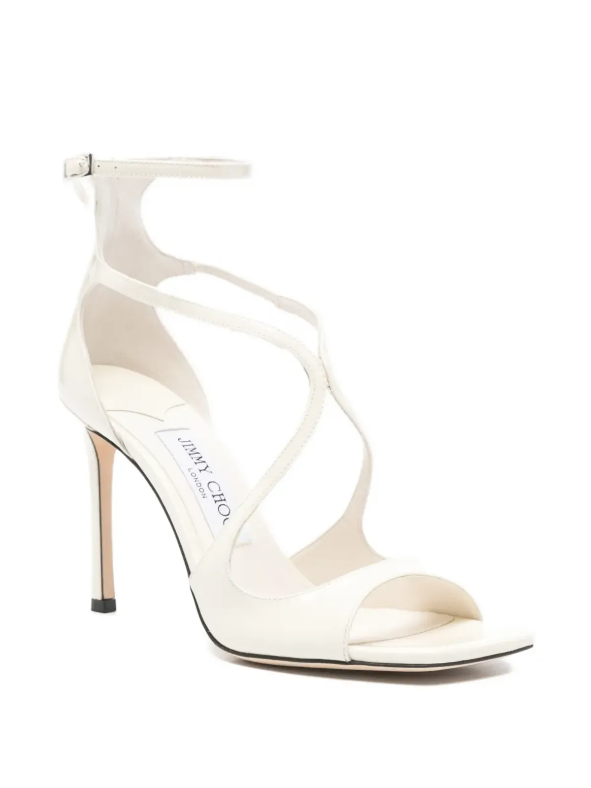 Jimmy Choo Azia エラスティックストラップサンダル - White - 画像2
