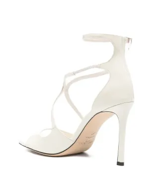 Jimmy Choo Azia エラスティックストラップサンダル - White - サムネイル3