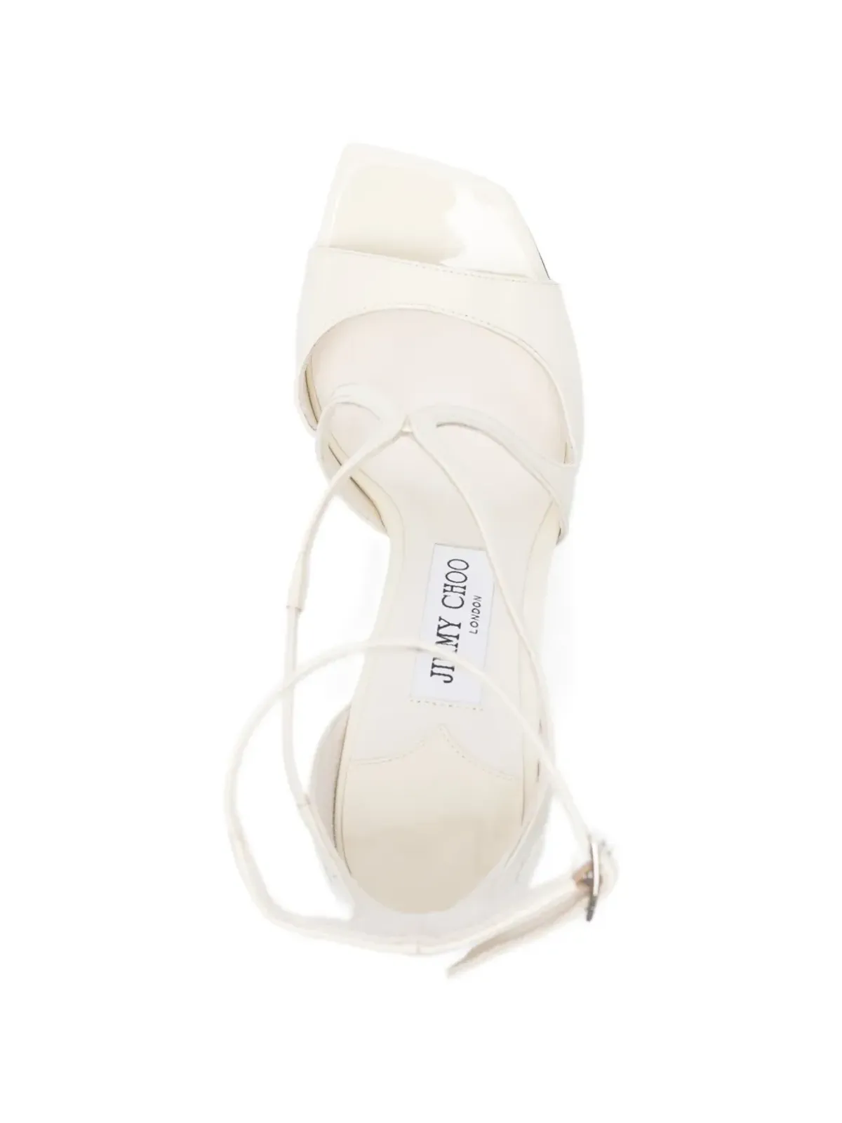 Jimmy Choo Azia エラスティックストラップサンダル - White - 画像4